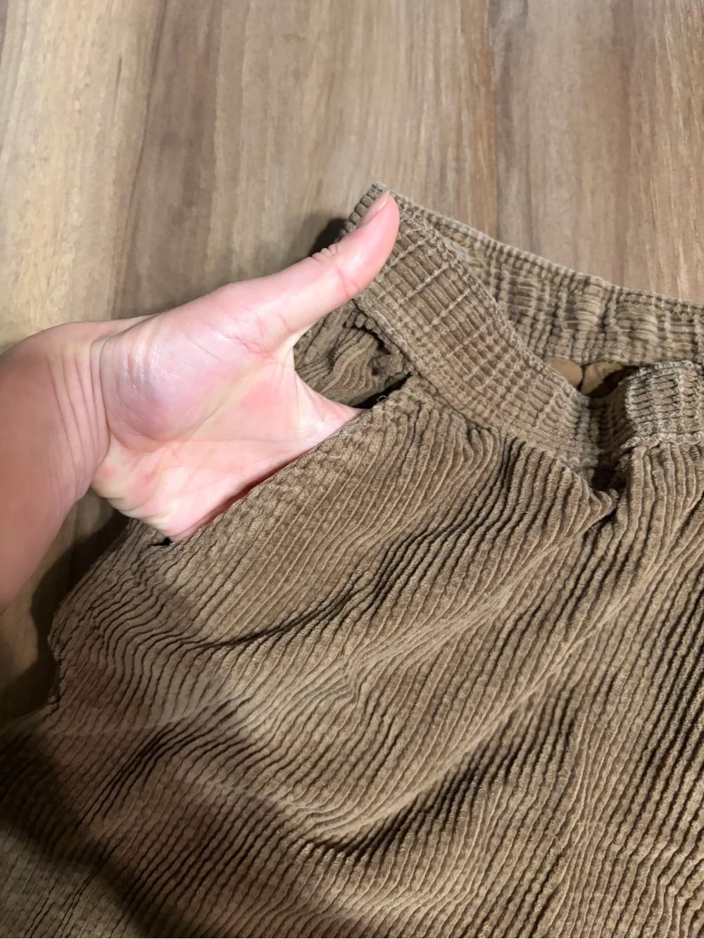Men's Brown Corduroy Pants - Casual Relaxed Fit 100% cotton